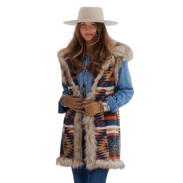 Tasha Polizzi Women's Navy Kensie Vest