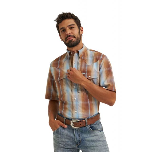 Wrangler Men's ATG Western Performance SS Shirt