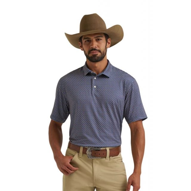 Wrangler Men's Blue Performance Polo Shirt