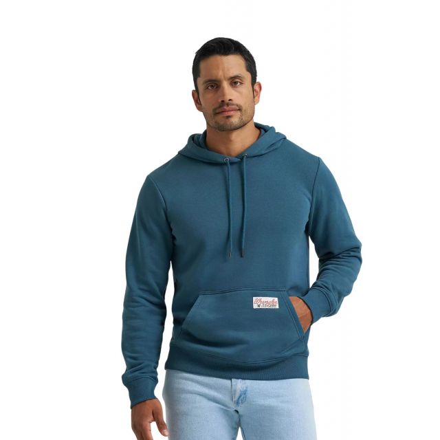 Wrangler Men's Blue Regular Fit Hoodie