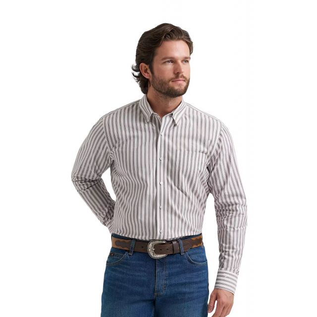 Wrangler Men's Brown Long Sleeve Shirt