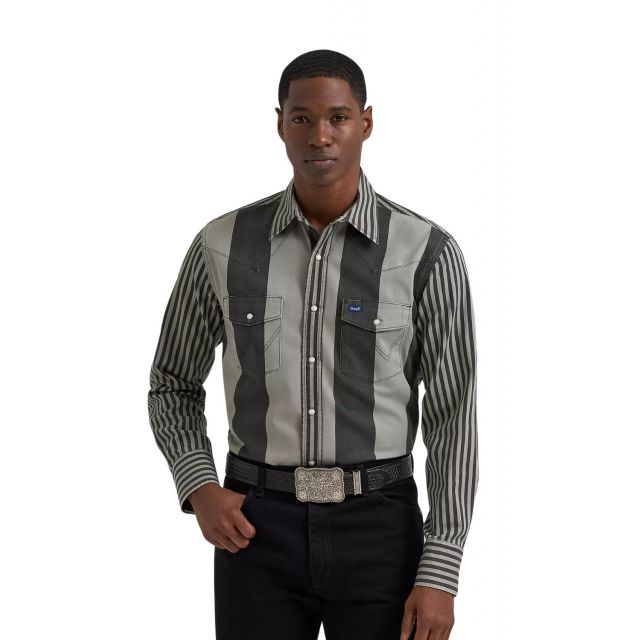 Wrangler Men's Vintage Brushpopper LS Shirt