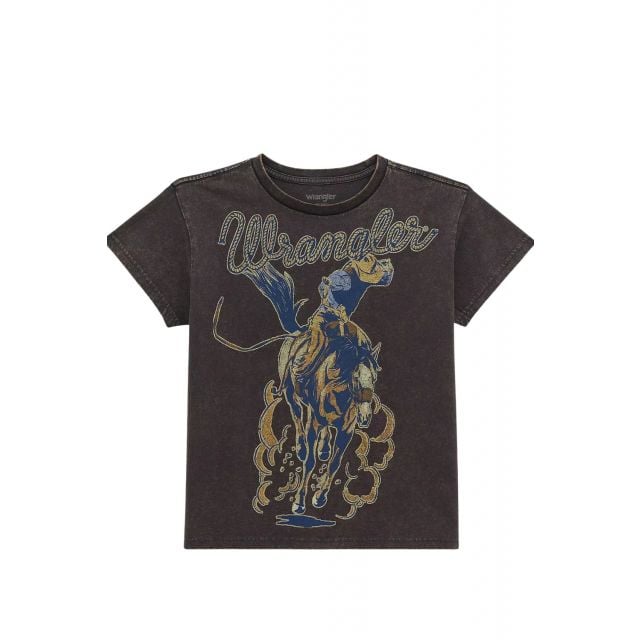 Wrangler Women's Black Short Sleeve T-Shirt