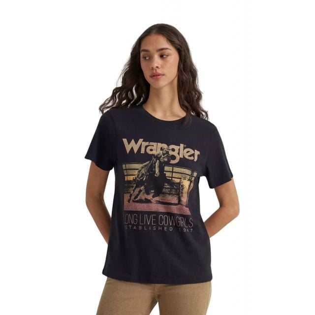 Wrangler Women's Black SS T-Shirt