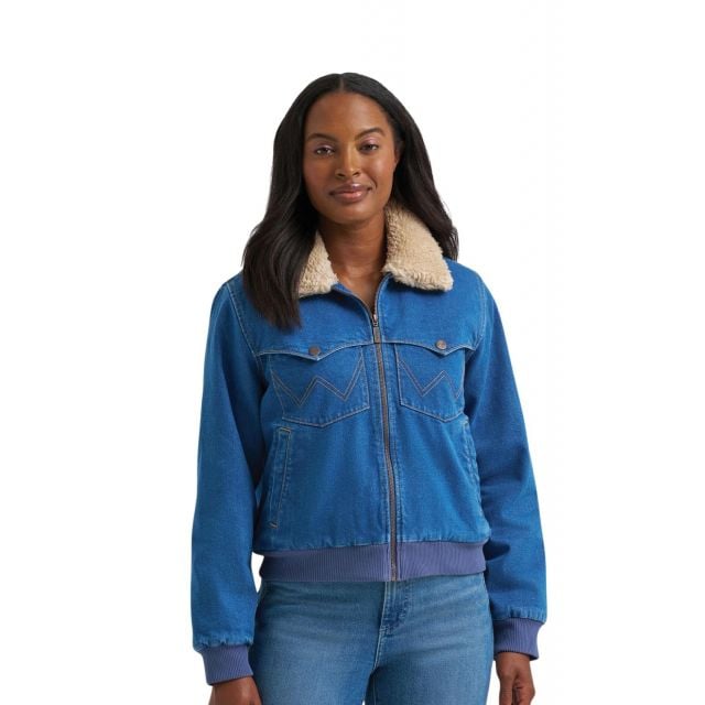 Wrangler Women's Denim Bomber Jacket
