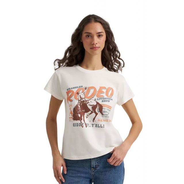 Wrangler Women's Off White SS T-Shirt