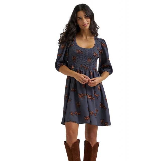 Wrangler Women's Punchy Smocked Dress