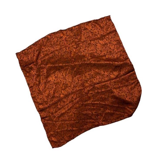 Wyoming Traders 20" Baroque Rust Silk Wild Rag
