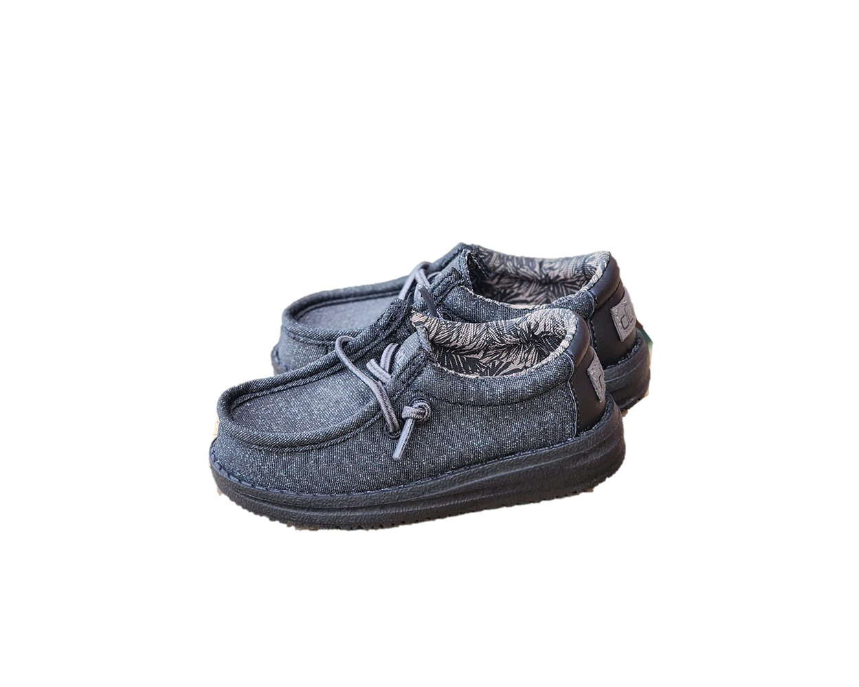 Hey Dude Wally Toddler Black Casual Shoes