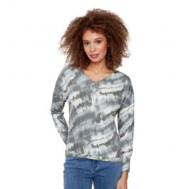 Printed Ls V-Neck Shldr Top,C1292g/006B P702,Charlie B