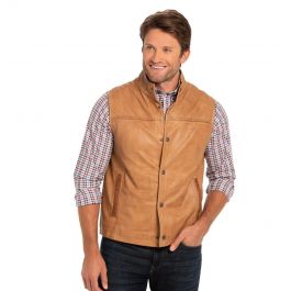 Canyon Leather Vest,45-Canyon Camel Canyon Leather Vest,45-Canyon Camel