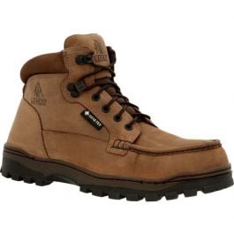 Sz 8 Steel toe Rugged Outback mid height suede safety boots black red ? RUGGED OUTBACK Work BOOTS Men main image 3