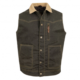 Owen Waxed Canvas Vest,Sts3141,Carroll Companies