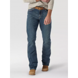 thumbnail image 2 of Men's Wrangler Retro Relaxed Fit Bootcut Jean – True Blue Wash – 100% Cotton (WRT20TB) – Multiple Waist/Inseam 2 of 6